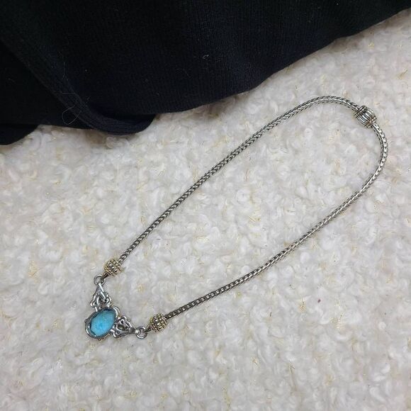 MX Signature Collection‎ Blue Teardrop Gemstone Pendant Necklace - Picture 6 of 6